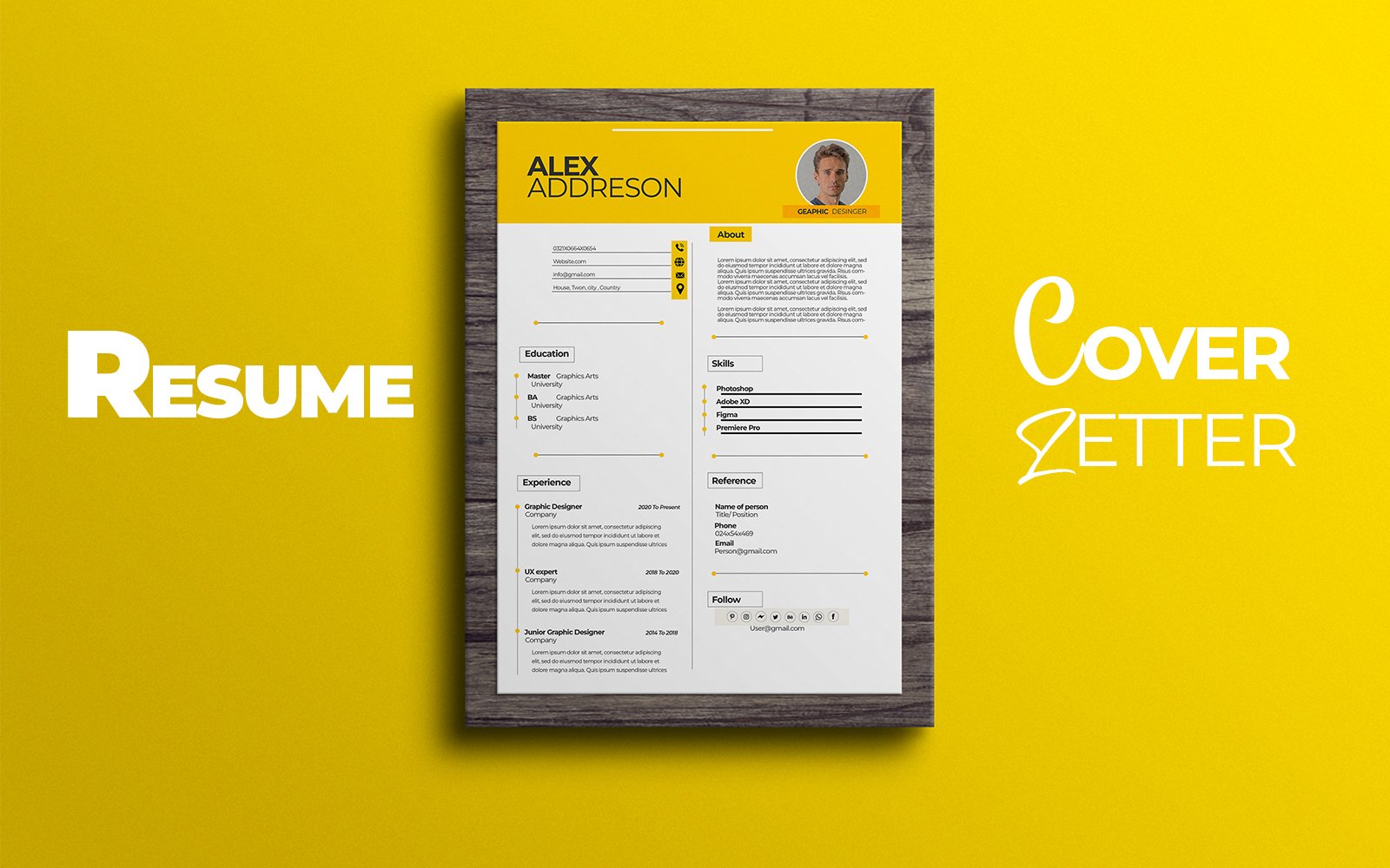 Template #323305 Resume Coverletter Webdesign Template - Logo template Preview