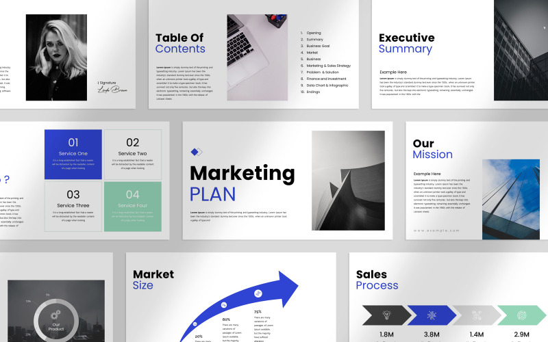 Creative Marketing Plan Presentation PowerPoint Template