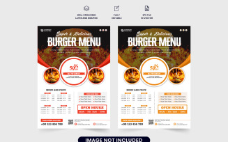 Food promotion poster and flyer vector