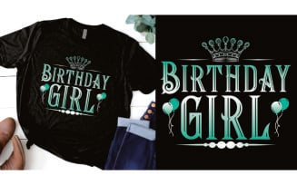 Birthday girl t shirt design