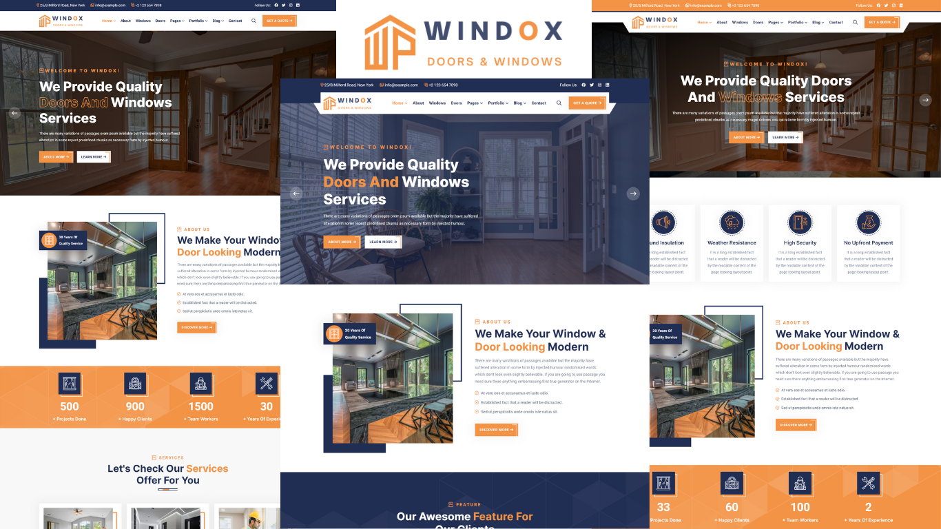 Windox - Windows And Doors Service HTML5 Template