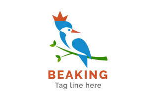 Bird Logo Template BEAKING