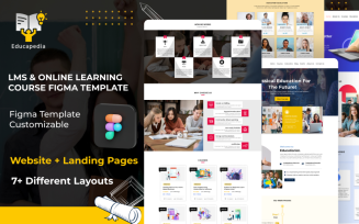 Educapedia - LMS Online Education & Landing Page Figma Template
