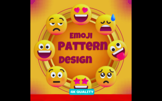 Emojis Pattern Design With User Friendly Features and 4K QUALITY Collection 7