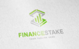 Finance Stake Logo or Financial Logo