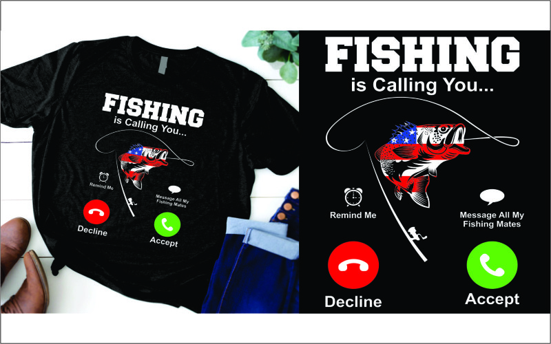 Fishing is calling you t shirt T-shirt