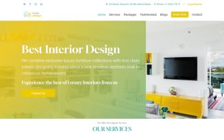 Intdesign - Interior & Furniture Studio Landing Page Template
