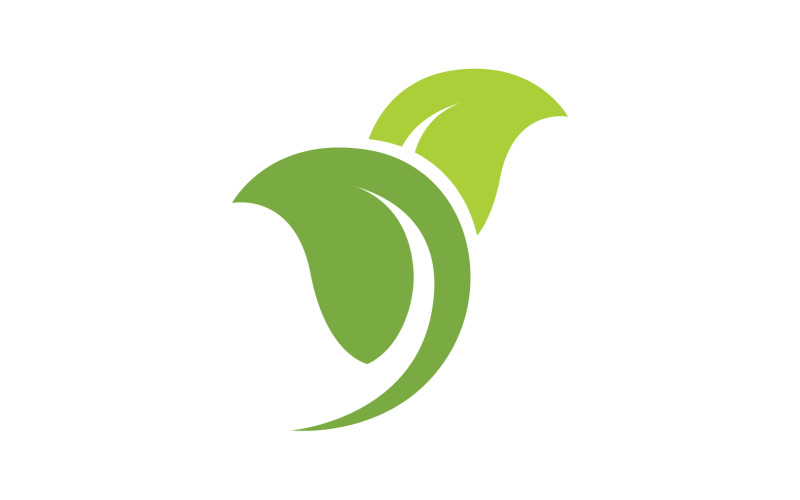 Leaf green ecology nature leaf tree v1 Logo Template
