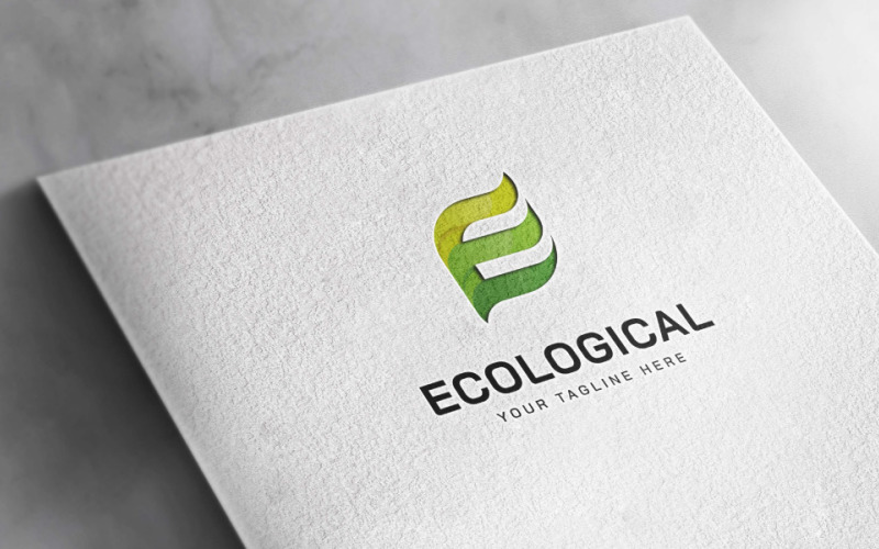 Letter E Logo Ecological Logo Logo Template