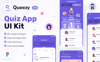 Queezy - Revolutionary Quiz App UI Kit