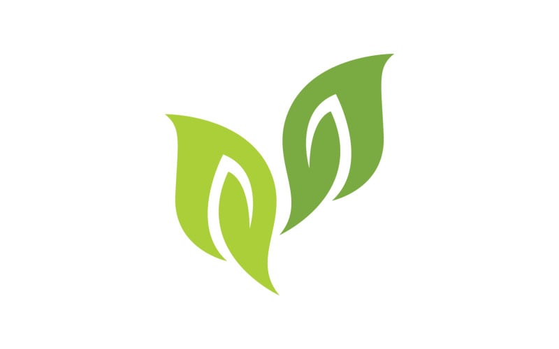 Leaf green ecology nature leaf tree v10 Logo Template