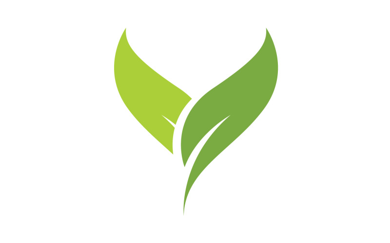 Leaf green ecology nature leaf tree v11 Logo Template