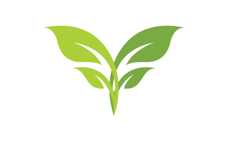 Leaf green ecology nature leaf tree v13 Logo Template
