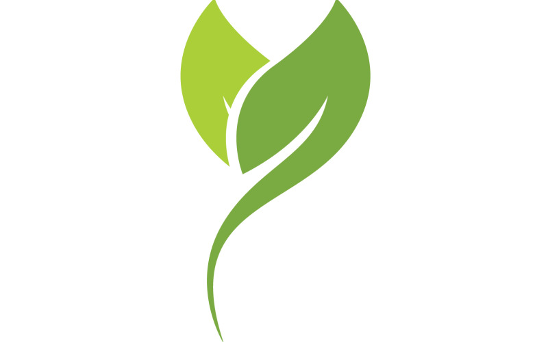 Leaf green ecology nature leaf tree v19 Logo Template