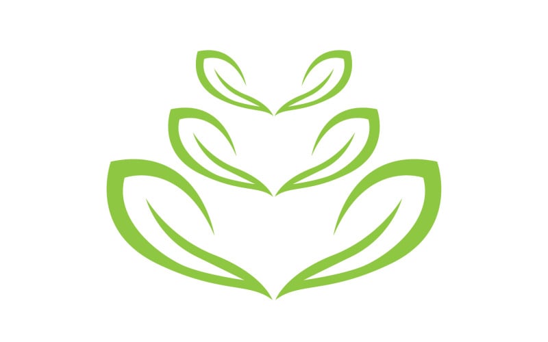 Leaf green ecology nature leaf tree v23 Logo Template