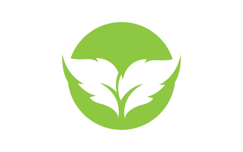 Leaf green ecology nature leaf tree v32 Logo Template
