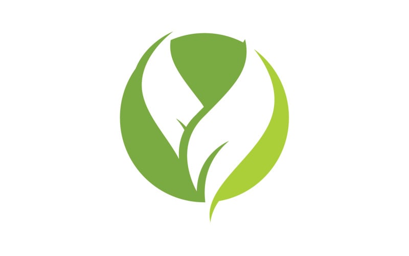 Leaf green ecology nature leaf tree v36 Logo Template