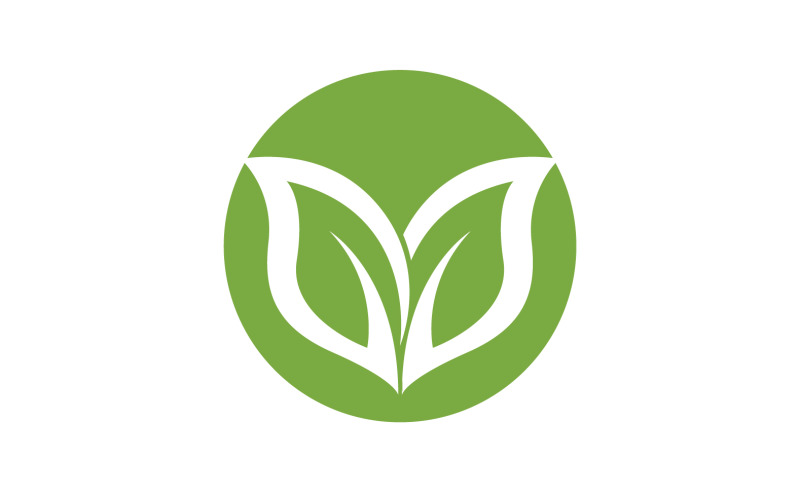 Leaf green ecology nature leaf tree v41 Logo Template