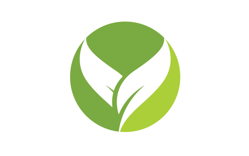 Leaf green ecology nature leaf tree v43 Logo Template
