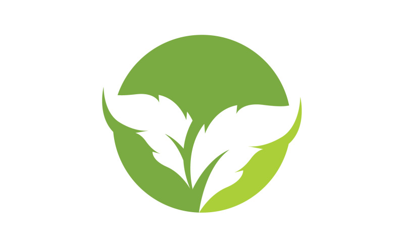 Leaf green ecology nature leaf tree v44 Logo Template