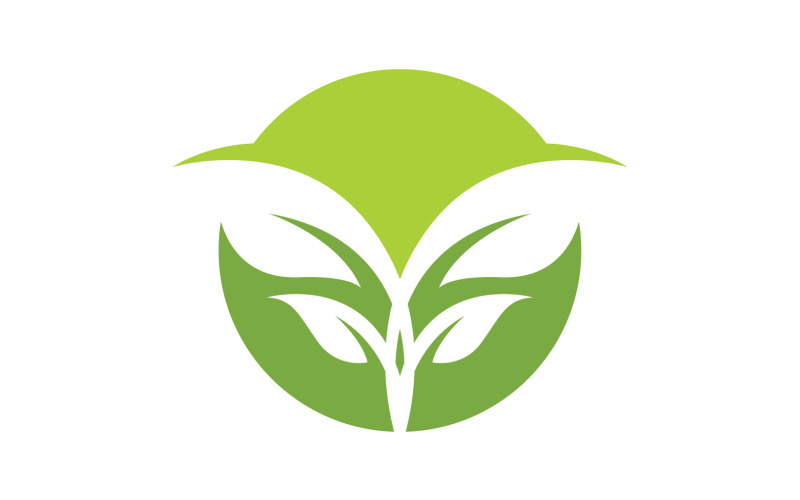Leaf green ecology nature leaf tree v45 Logo Template