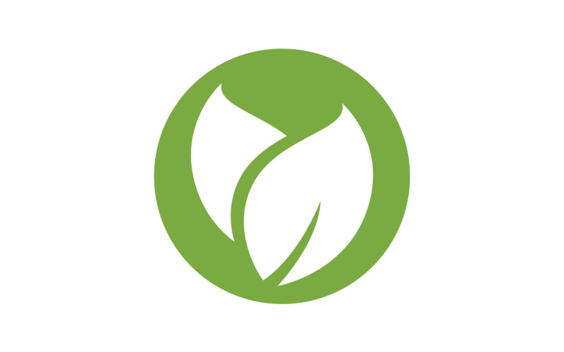 Leaf green ecology nature leaf tree v46 Logo Template