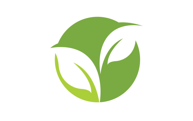 Leaf green ecology nature leaf tree v48 Logo Template