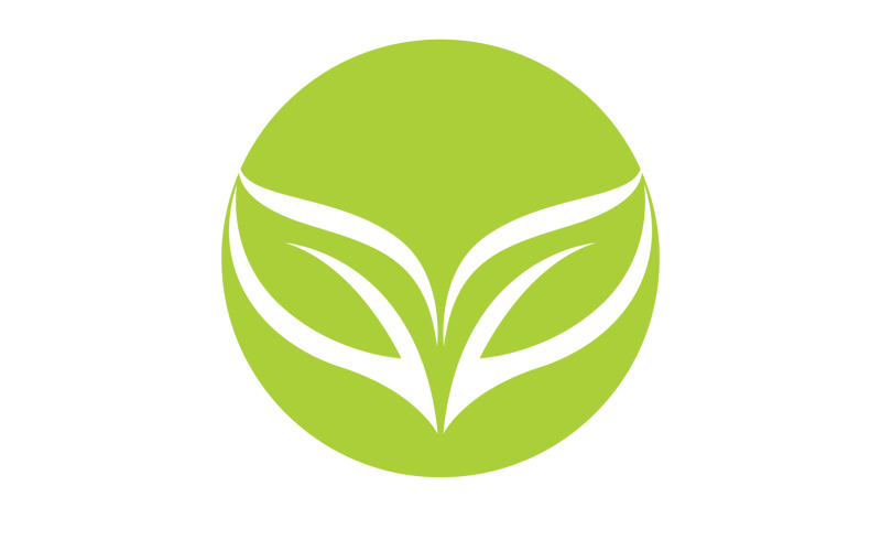 Leaf green ecology nature leaf tree v54 Logo Template