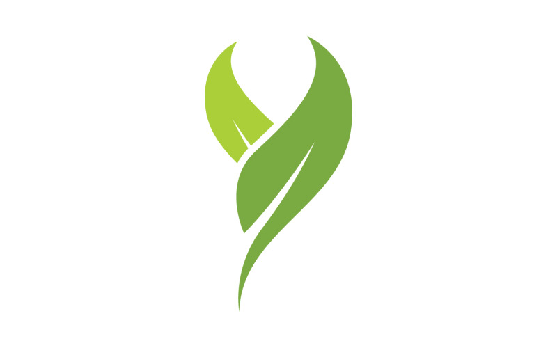 Leaf green ecology nature leaf tree v6 Logo Template