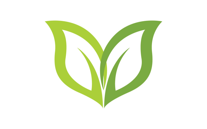 Leaf green ecology nature leaf tree v9 Logo Template