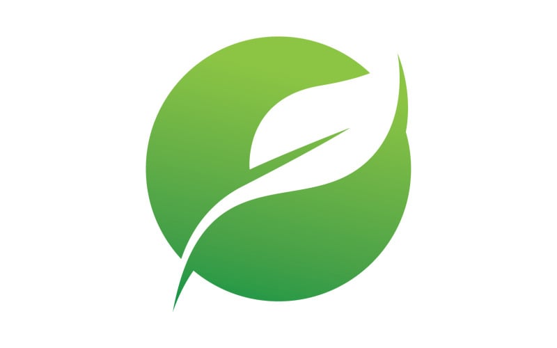 Leaf green logo ecology nature leaf tree v15 Logo Template
