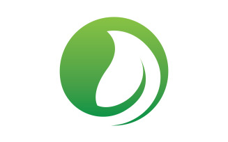 Leaf green logo ecology nature leaf tree v1
