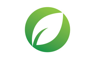 Leaf green logo ecology nature leaf tree v22