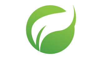 Leaf green logo ecology nature leaf tree v26