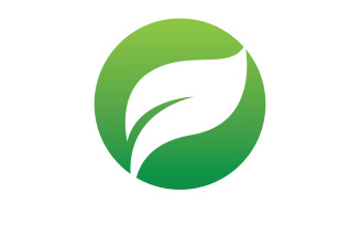Leaf green logo ecology nature leaf tree v29