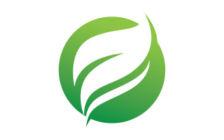 Leaf green logo ecology nature leaf tree v2