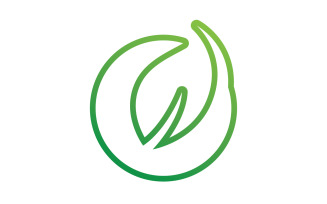 Leaf green logo ecology nature leaf tree v37