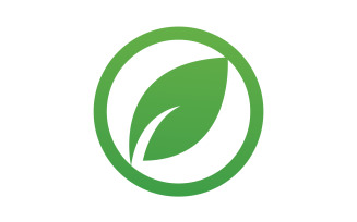 Leaf green logo ecology nature leaf tree v41