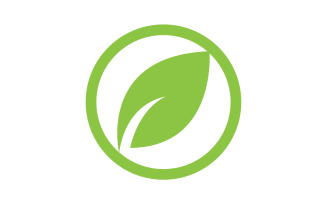 Leaf green logo ecology nature leaf tree v45