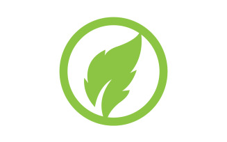 Leaf green logo ecology nature leaf tree v46