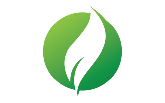 Leaf green logo ecology nature leaf tree v4