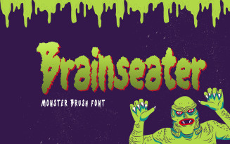 Brainseater - Monster Brush Font