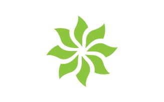 Logos of green Tree leaf ecology decoration leaf v25