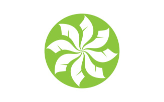 Logos of green Tree leaf ecology decoration leaf v26