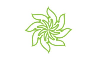 Logos of green Tree leaf ecology decoration leaf v28