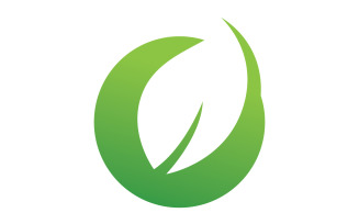 Logos of green Tree leaf ecology decoration leaf v6