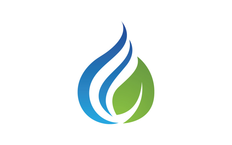 Waterdrop fresh nature energy logo v13 Logo Template