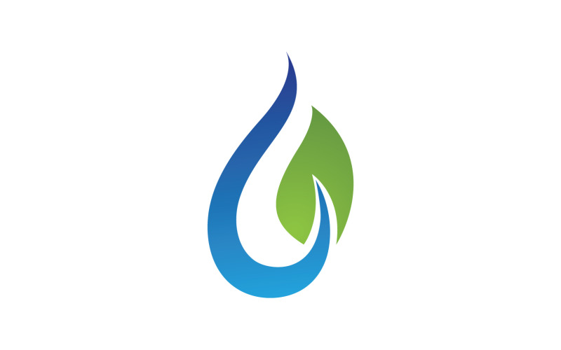Waterdrop fresh nature energy logo v17 Logo Template