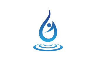 Waterdrop fresh nature energy logo v8