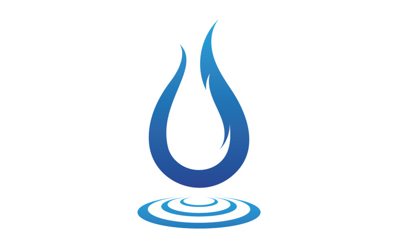 Waterdrop fresh nature energy logo v9 Logo Template
